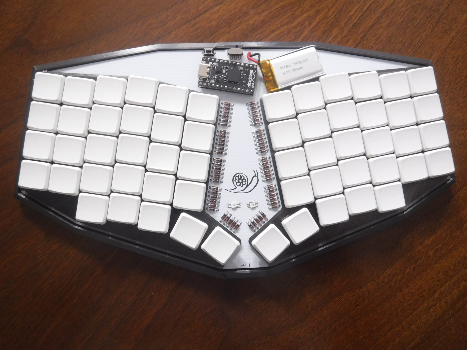 Image of the completed keyboard